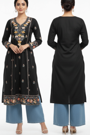 Stylish New Rayon Embroidery Top/ Kurti