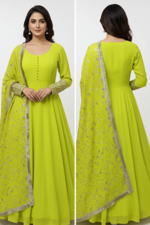 Floral Embroidered Regular Pure Cotton Kurta with Palazzos & Dupatta – Elegant Ethnic Ensemble for Women