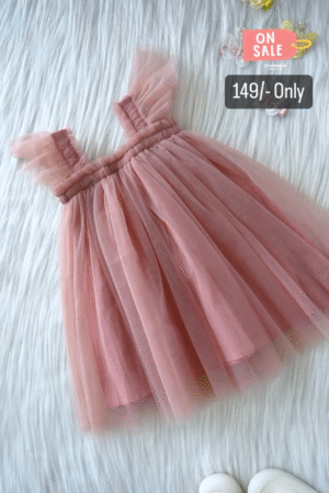 Pink Organza Skirt For Kids On Sale