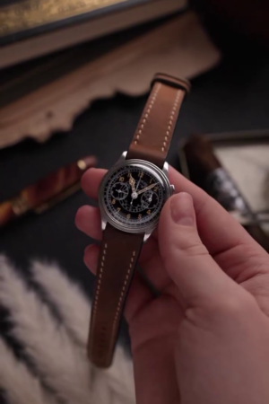 Vintage Gallet Single-Button Chronograph – Timeless Mechanical Classic