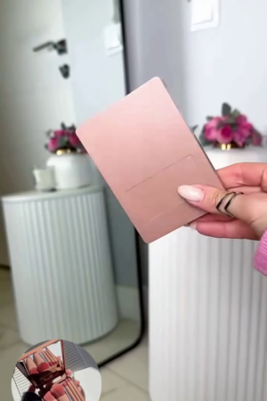 Makeup Brush Set with Built-In Mirror in Pink Case