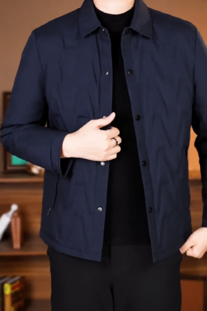Mens Jacket Lightweight Spring Fall Warm Coat Business Casual windbreaker Jacket Quilted jackets for Men