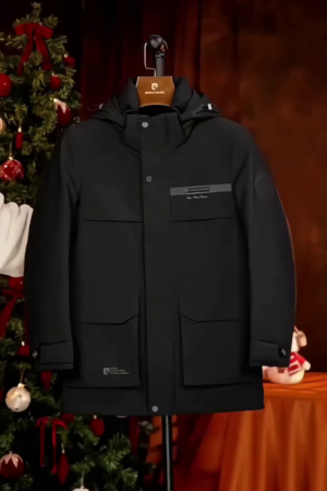 Men’s Black Down Jacket – Premium Warmth with Timeless Elegance