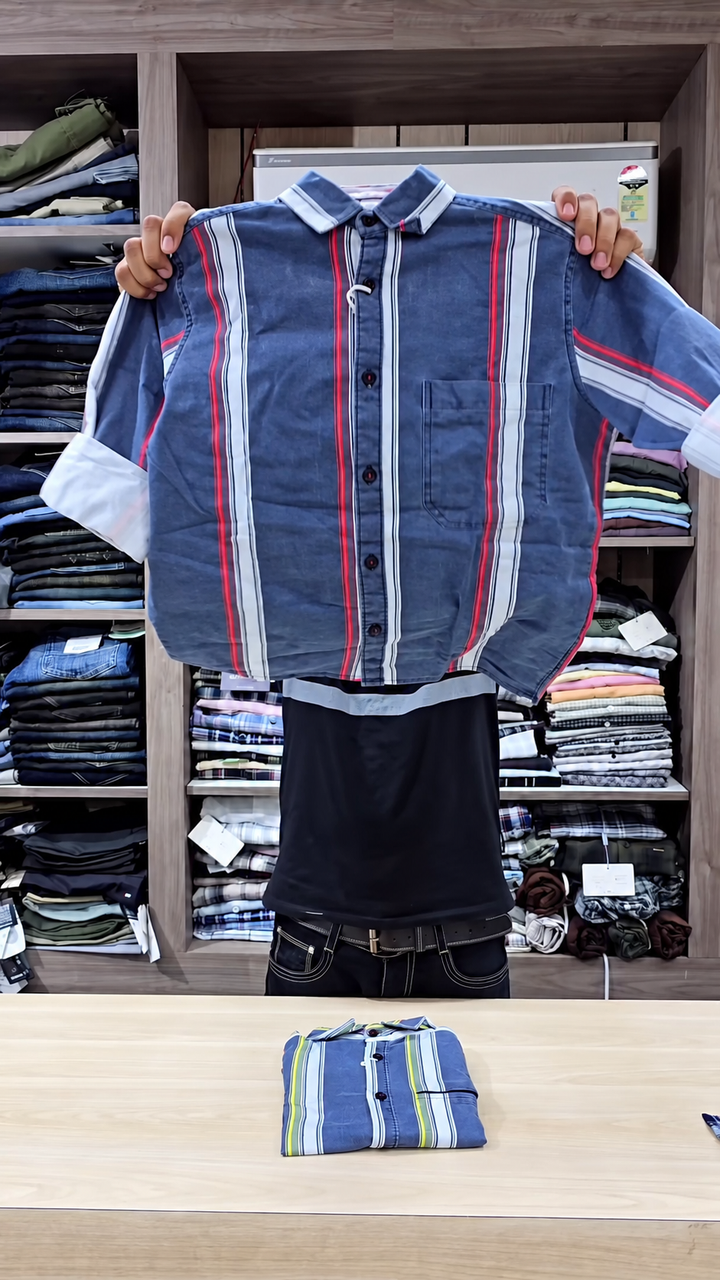 Lightweight Summer Special Men’s Premium Stripe Shirt - Image 2