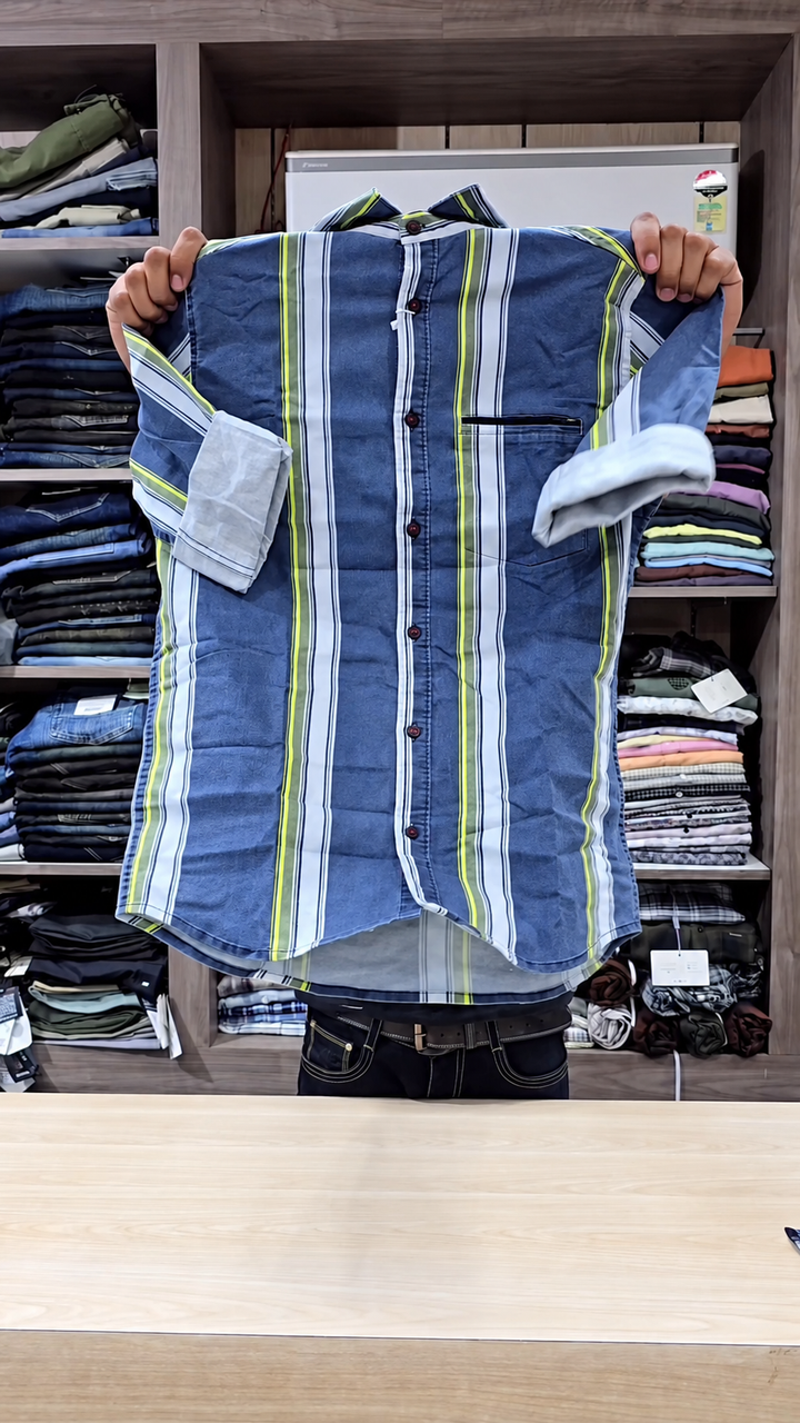 Lightweight Summer Special Men’s Premium Stripe Shirt - Image 3